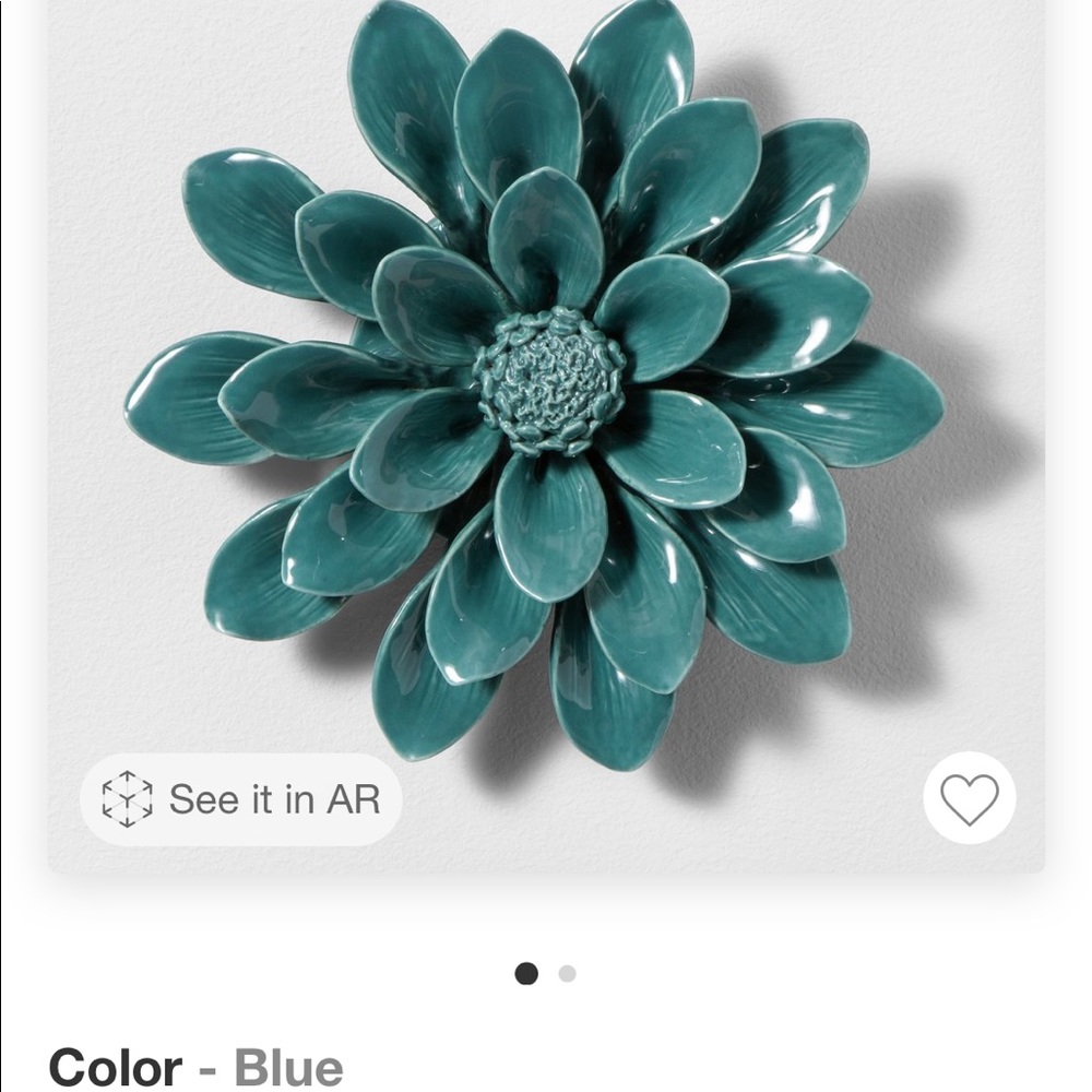 ISO Opalhouse (Target) blue porcelain flower